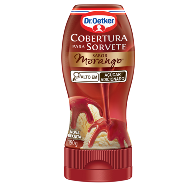 Dr. Oetker Cobertura Para Sorvete Morango