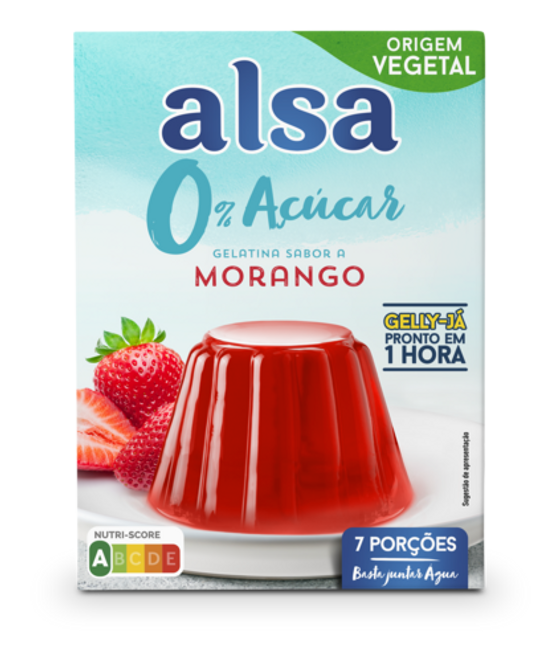 Dr. Oetker Gelatina sabor a morango sem açúcar
