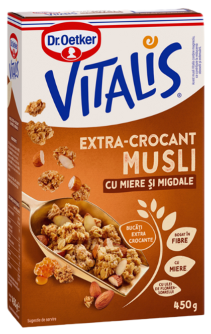 Dr. Oetker Musli extra crocant miere si migdale