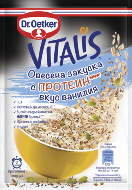 Dr. Oetker Овесена закуска с ванилия и протеин