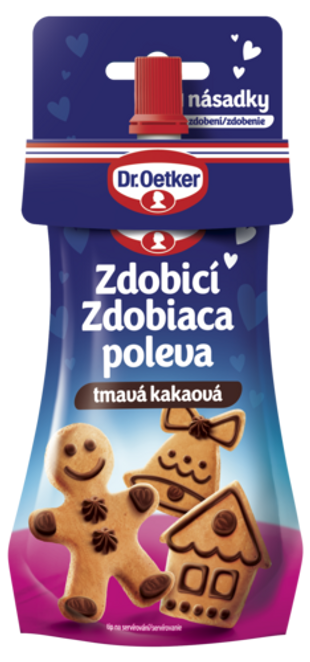 Dr. Oetker Zdobicí poleva tmavá kakaová