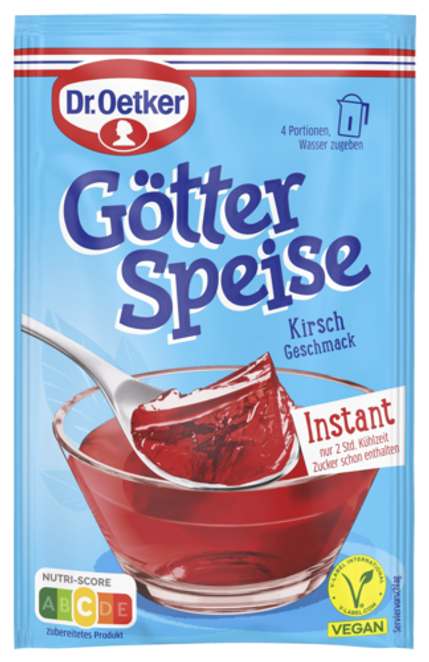 Dr. Oetker Götterspeise Instant Kirsch Geschmack