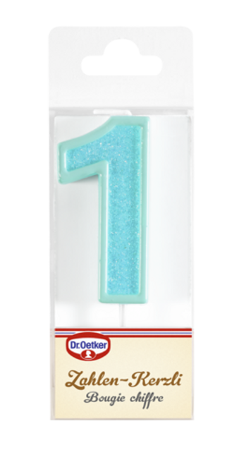 Dr. Oetker Candela con cifra 1