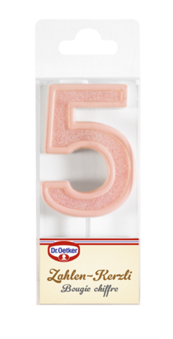Dr. Oetker Candela con cifra 5