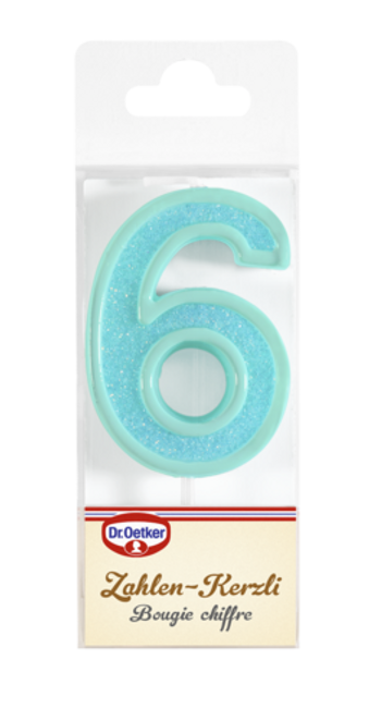 Dr. Oetker Candela con cifra 6