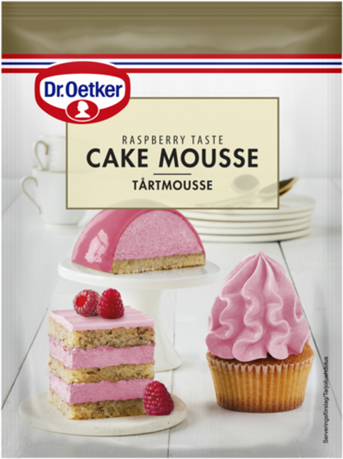 Dr. Oetker Kakkumousse vadelmanmakuinen 90g 15