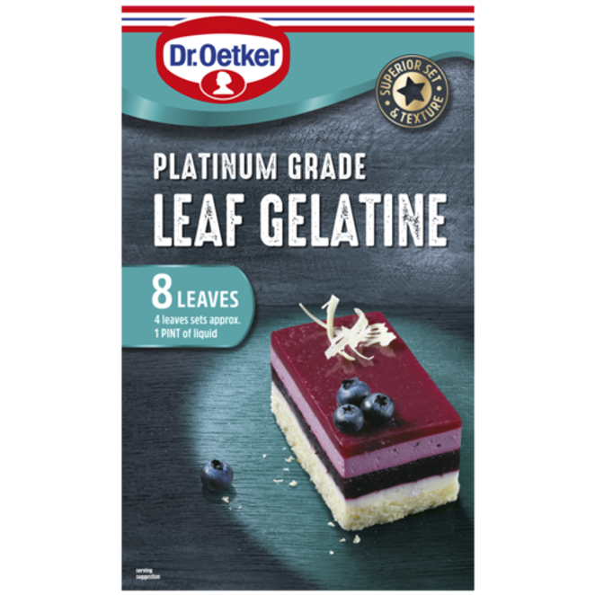 Dr. Oetker Platinum Grade Leaf Gelatine