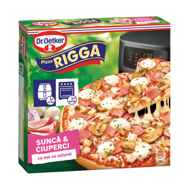 Dr. Oetker Pizza cu șuncă și ciuperci