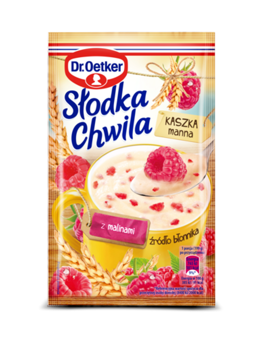 Dr. Oetker Słodka Chwila Kaszka manna z malinami