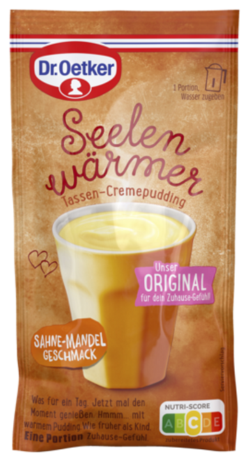 Dr. Oetker Seelenwärmer Tassen-Cremepudding Sahne-Mandel-Geschmack