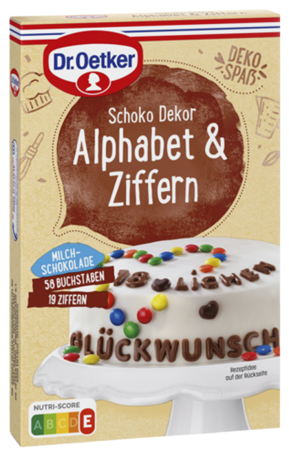 Dr. Oetker Schoko Alphabet u. Ziffern