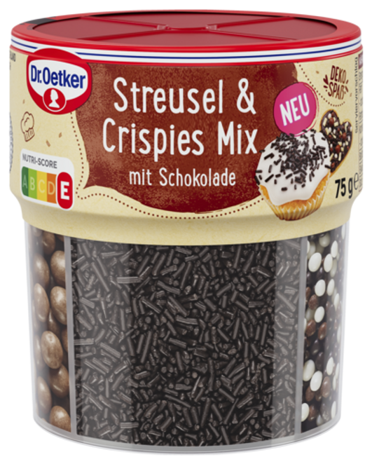 Dr. Oetker Streusel & Crispies Mix mit Schoko