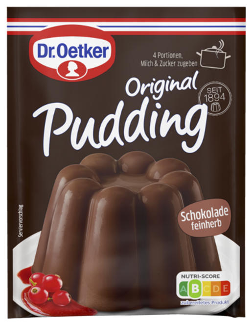 Dr. Oetker Original Pudding Schokolade feinherb