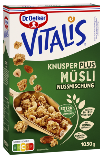 Dr. Oetker Vitalis Knusper Plus Müsli Nussmischung