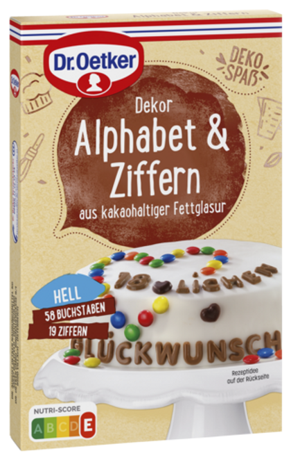 Dr. Oetker Dekor Alphabet & Ziffern