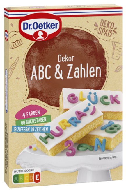 Dr. Oetker Dr. Oetker lettres et chiffres