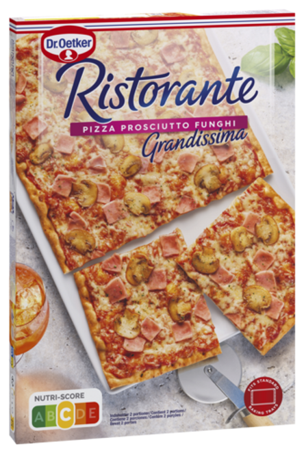 Dr. Oetker Ristorante Grandissima Prosciutto Funghi 580g.