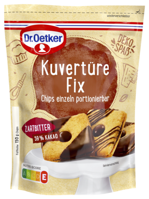 Dr. Oetker Kuvertüre Fix Zartbitter