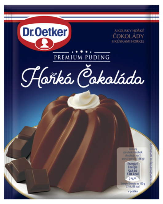 Dr. Oetker Premium Puding Horká Čokoláda