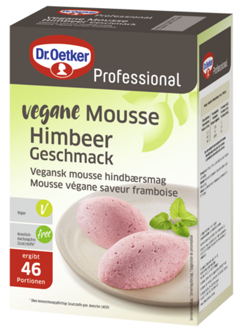 Dr. Oetker Vegane Mousse Himbeer-Geschmack 1 kg