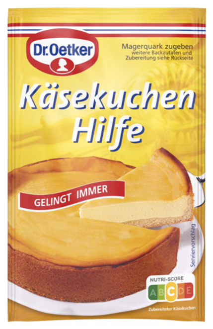 Dr. Oetker Käsekuchen Hilfe