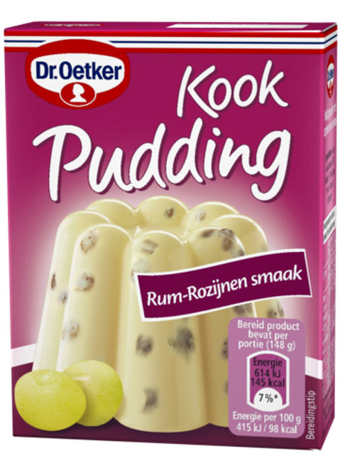 Dr. Oetker Kookpudding Rum-Rozijnen