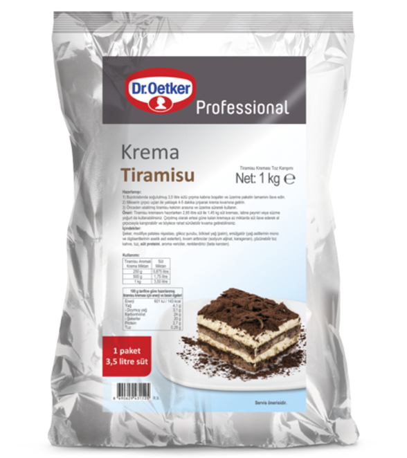 Dr. Oetker Tiramisu Aromalı Krema (1 kg)