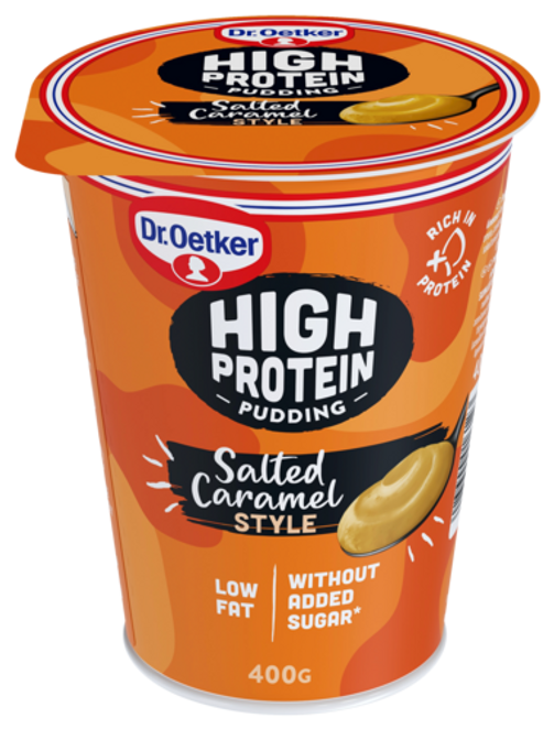 Dr. Oetker High Protein - vanukas suolainen kinuski 400 g