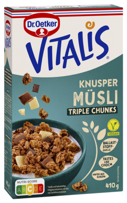 Dr. Oetker Vitalis Vegan Knusp Triple Chunks RAC MB