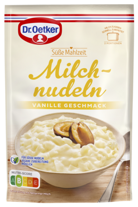 Dr. Oetker Milchnudeln Vanille-Geschmack