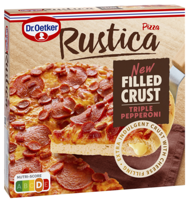 Dr. Oetker Rustica Filled Crust Triple Pepperoni