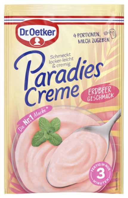Dr. Oetker Paradies Creme Erdbeer-Geschmack