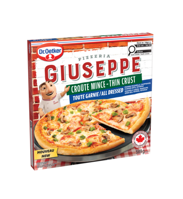 Dr. Oetker Giuseppe Thin Crust All Dressed