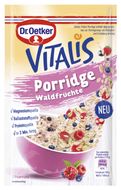 Dr. Oetker Vitalis Porridge Waldfrüchte