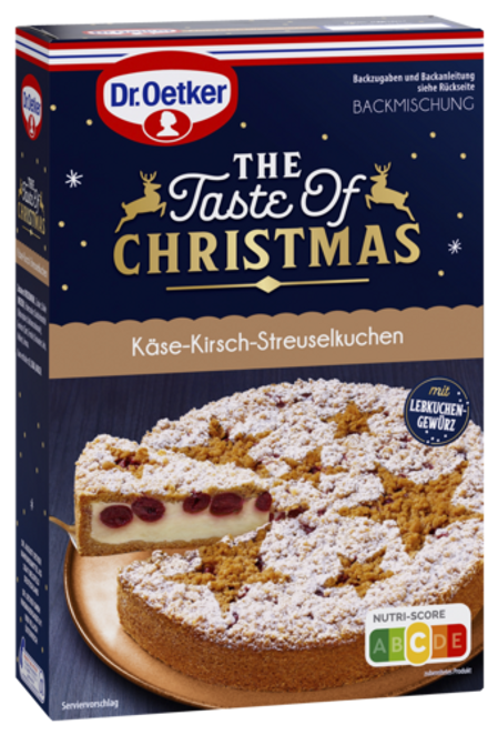 Dr. Oetker la torta streusel con formaggio e amarene