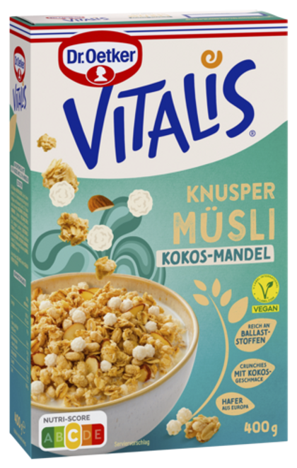 Dr. Oetker Vitalis Knuspermüsli Kokos-Mandel
