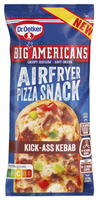 Dr. Oetker Big Americans Airfryer Pizza Snack Kick-ass Kebab