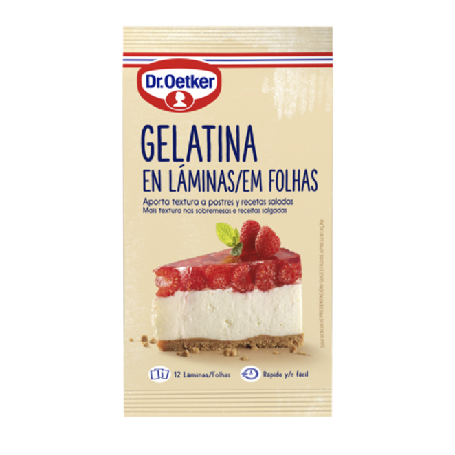 Dr. Oetker Gelatina Neutra en Láminas