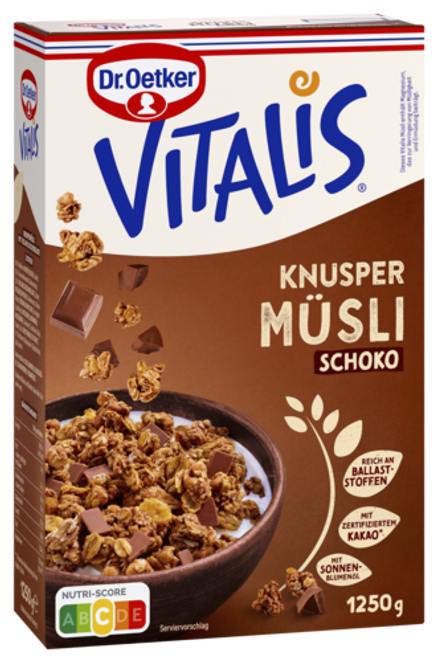 Dr. Oetker Vitalis Knuspermüsli Schoko 1250g