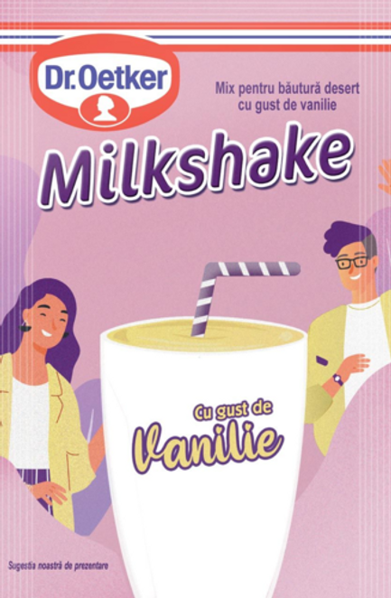 Dr. Oetker Milkshake cu gust de vanilie
