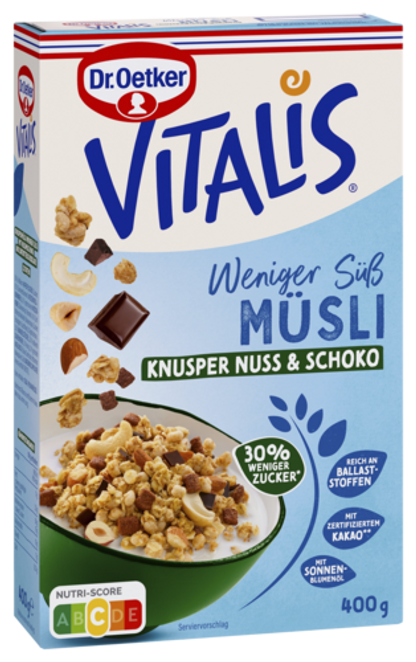 Dr. Oetker Vitalis Weniger Süß Nuss&Schoko RAC MB