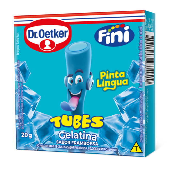 Dr. Oetker Gelatina Tubes Pinta-língua Dr. Oetker e Fini