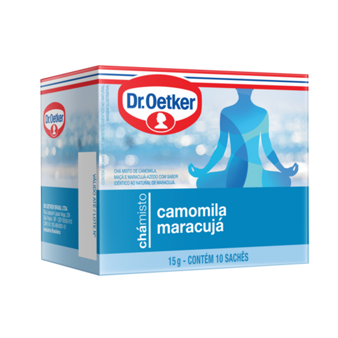 Dr. Oetker Chá Misto de Camomila e Maracujá - 10 Sachês
