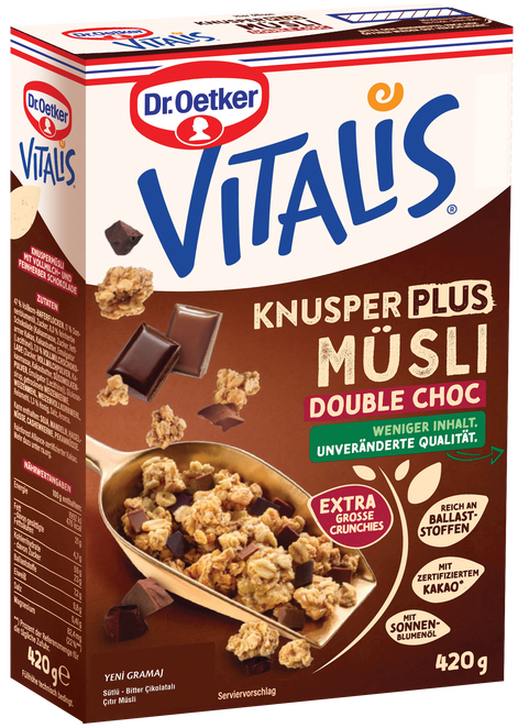 Dr. Oetker Vitalis Sütlü-Bitter Çikolatalı Çıtır Müsli