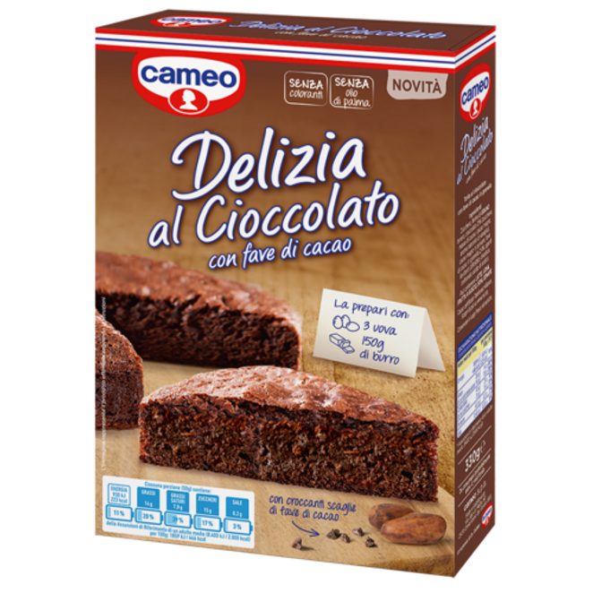 Dr. Oetker Preparato per torta Delizia al Cioccolato con fave di cacao