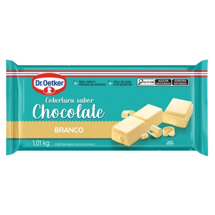 Cobertura em Barra Sabor Chocolate Branco Dr. Oetker (2 ½ tabletes)