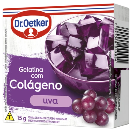 Gelatina De Uva Com Colágeno Dr. Oetker
