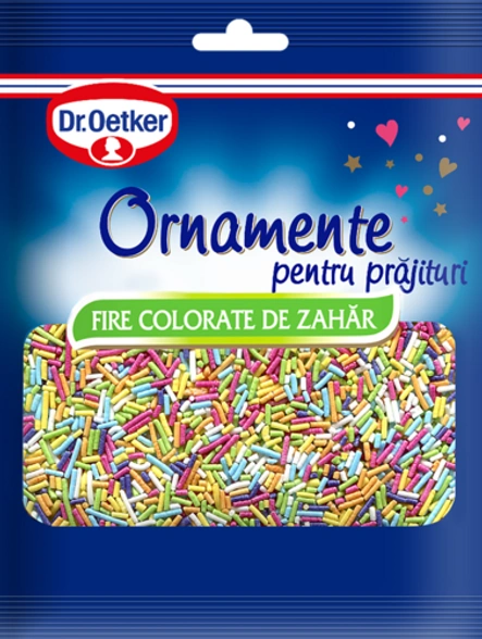 Fire Colorate de Zahăr Dr. Oetker (opțional)