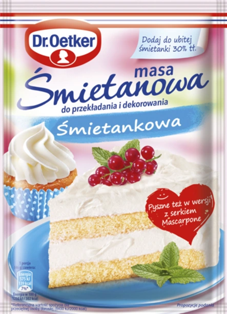 Masy śmietanowej Śmietankowej Dr. Oetkera