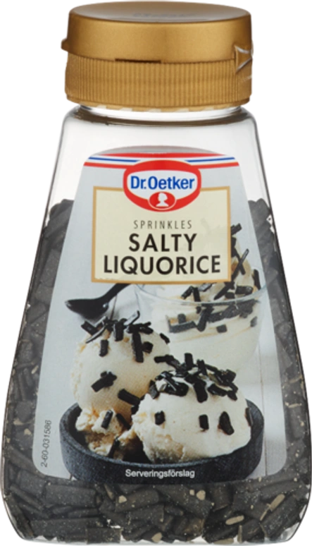 Dr. Oetker Lakritsflakes att rulla bollarna i